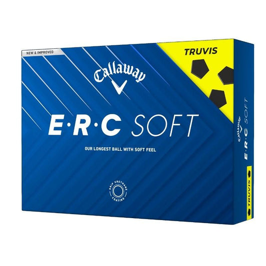 Caja de 12 pelotas de golf Callaway ERC Soft Truvis amarillas