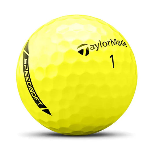 Boite de 12 balles de golf Taylormade SpeedSoft Jaunes