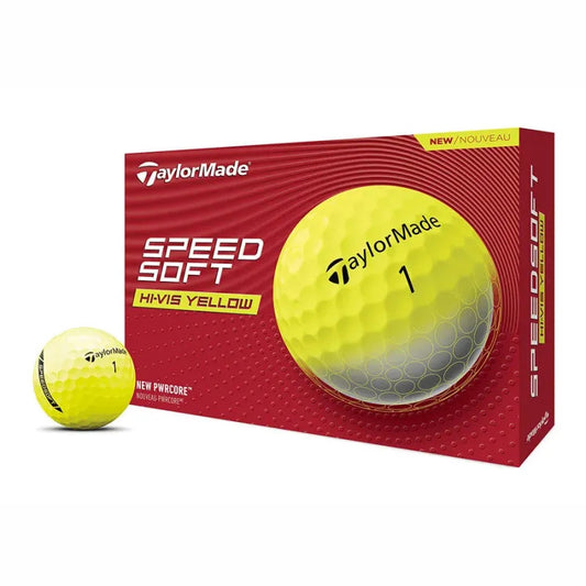Boite de 12 balles de golf Taylormade SpeedSoft Jaunes