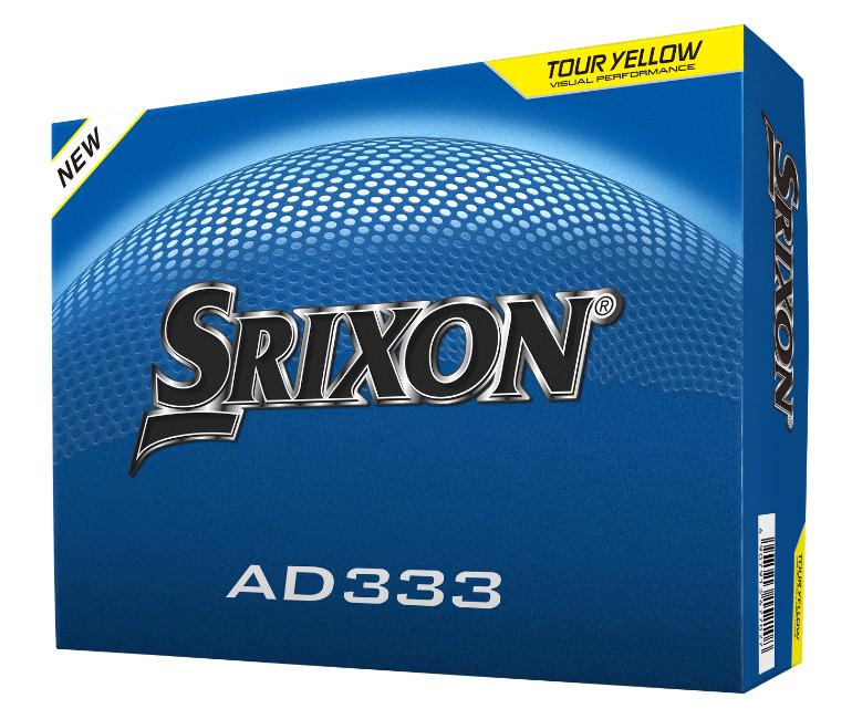 Boîte de 12 Balles de Golf Srixon AD333 Jaune New