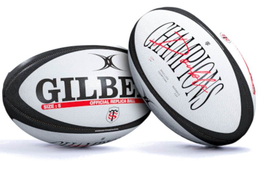 Balón de rugby Gilbert, doble campeón del Stade Toulousain 2024