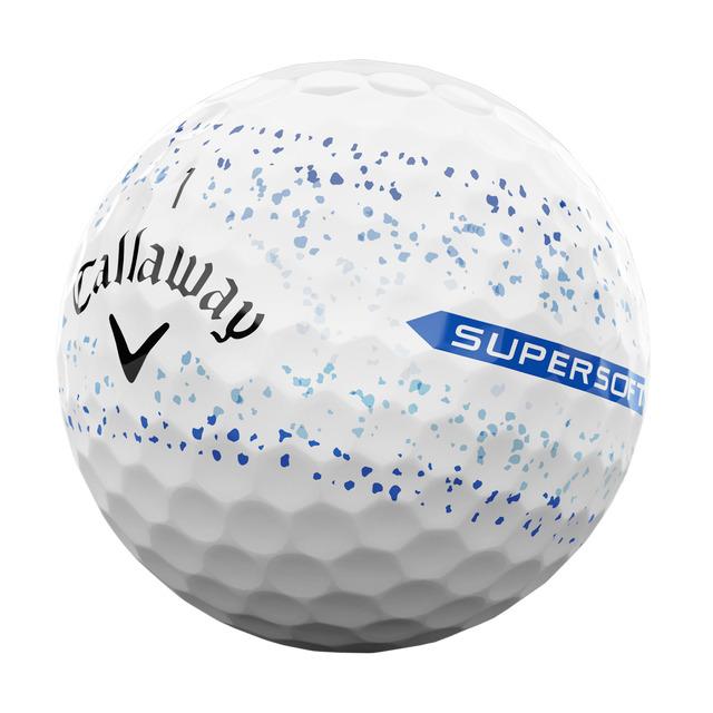 Caja de 12 pelotas de golf Callaway Supersoft Splatter 360 