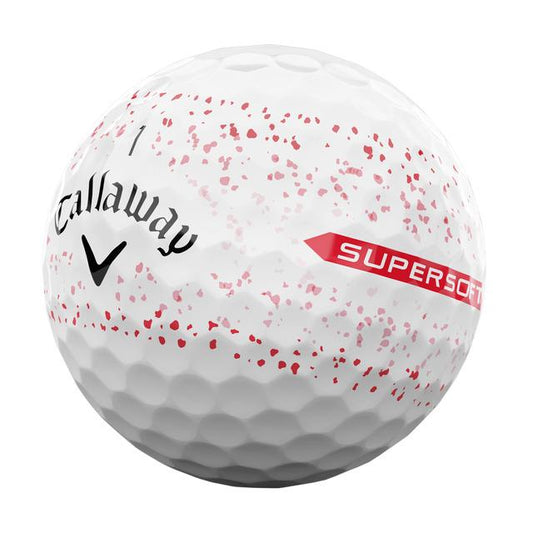 Caja de 12 pelotas de golf Callaway Supersoft Splatter 360 