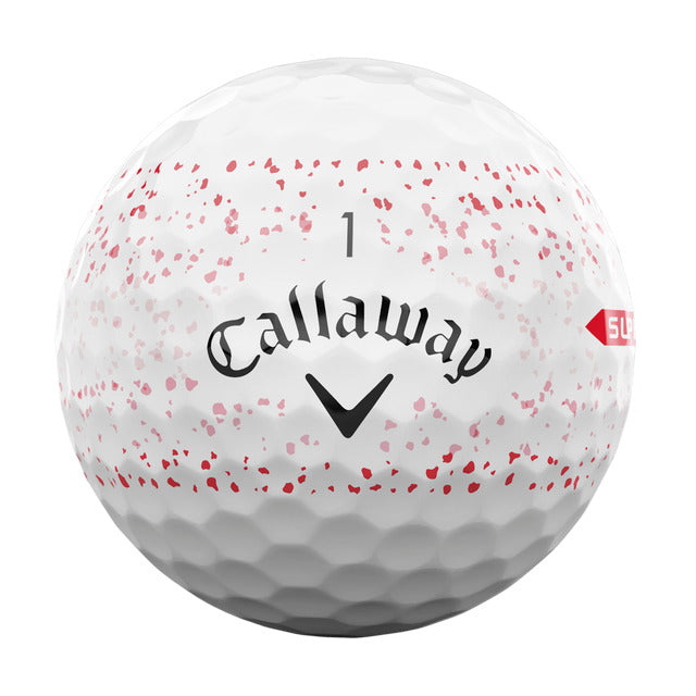 Caja de 12 pelotas de golf Callaway Supersoft Splatter 360 