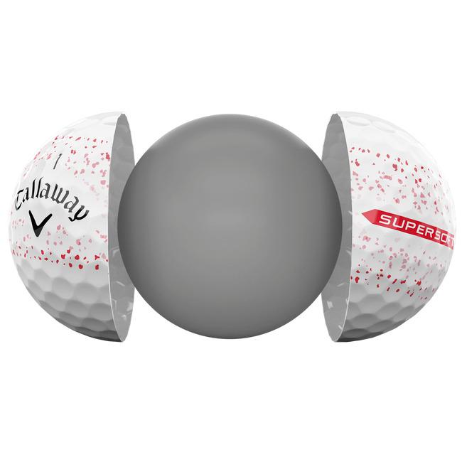 Caja de 12 pelotas de golf Callaway Supersoft Splatter 360 