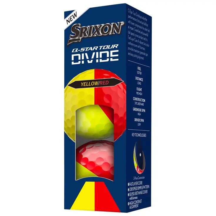 Box of 12 Srixon Q-Star Tour DIVIDE Golf Balls New