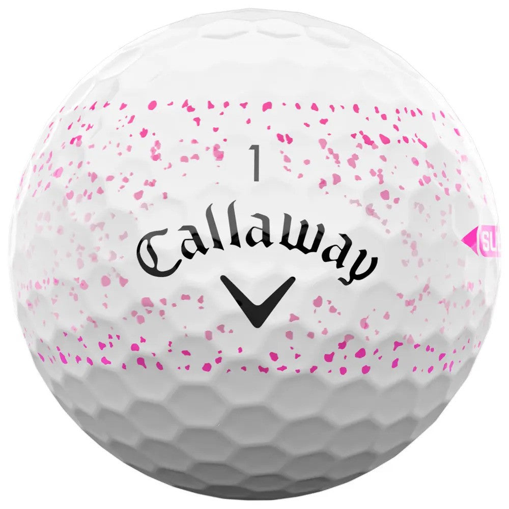 Caja de 12 pelotas de golf Callaway Supersoft Splatter 360 