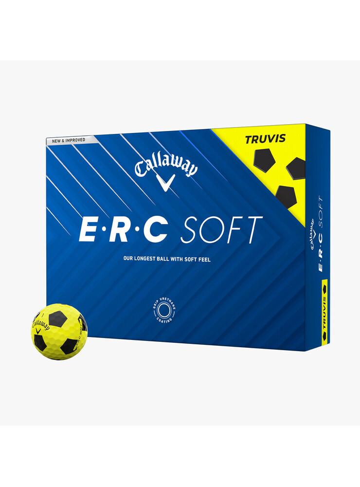 Caja de 12 pelotas de golf Callaway ERC Soft Truvis amarillas