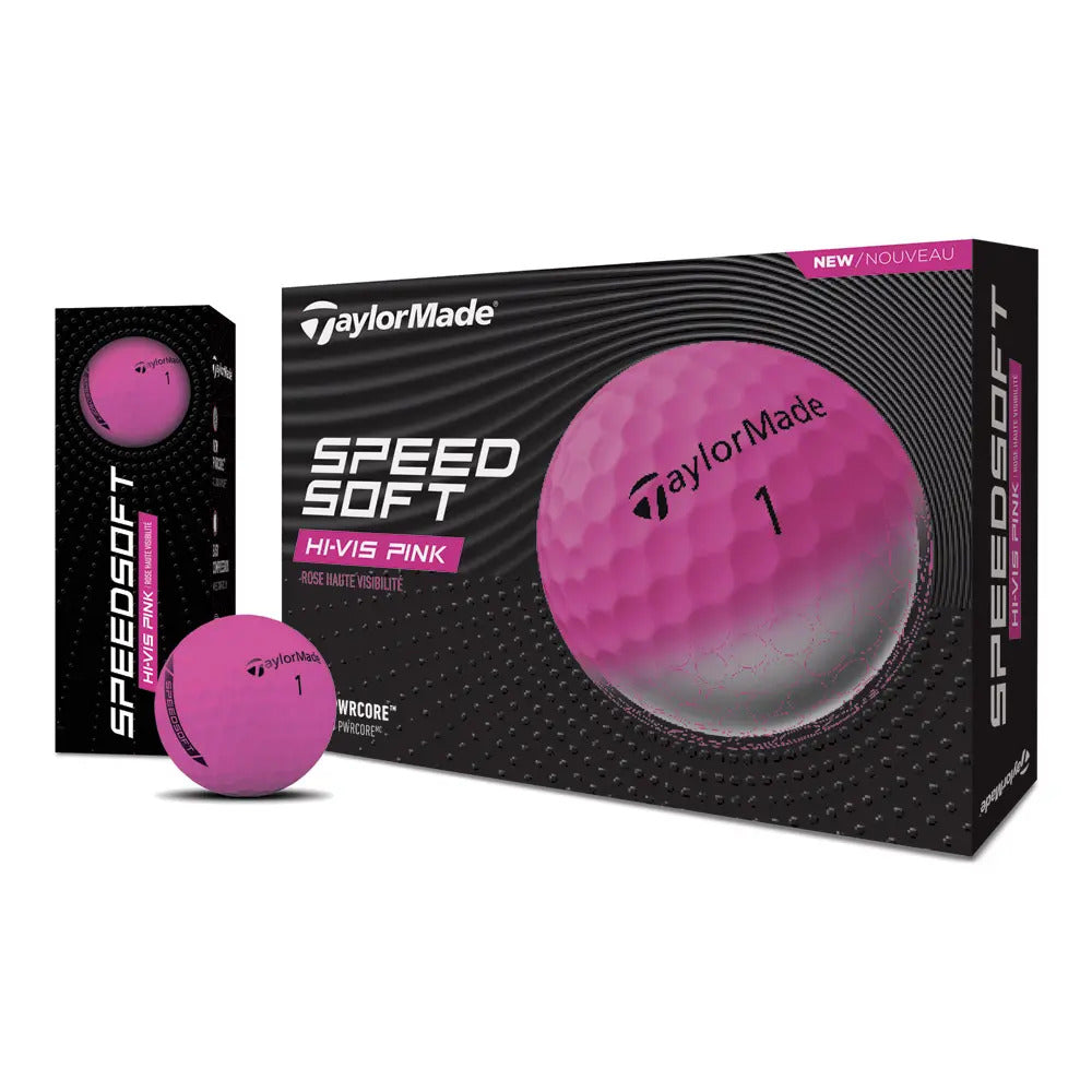 Boite de 12 balles de golf Taylormade SpeedSoft Roses