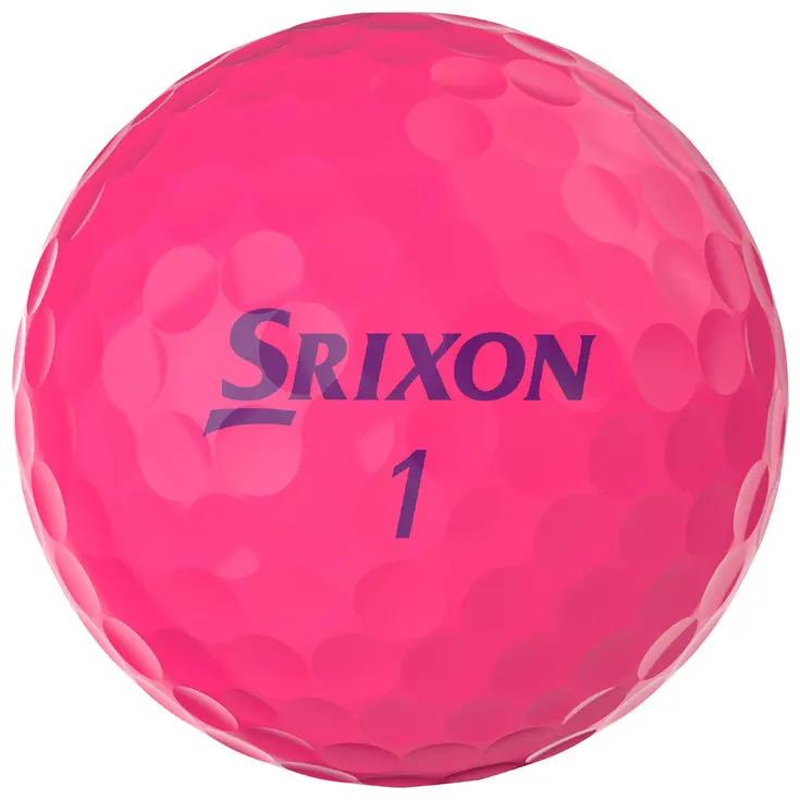 Box of 12 Srixon Soft Feel Ladies Rose Passion Golf Balls