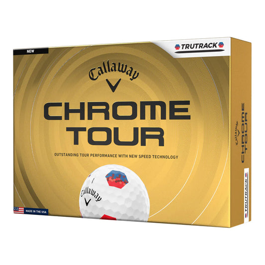 Boite de 12 Balles de Golf Callaway Chrome Tour Trutrack