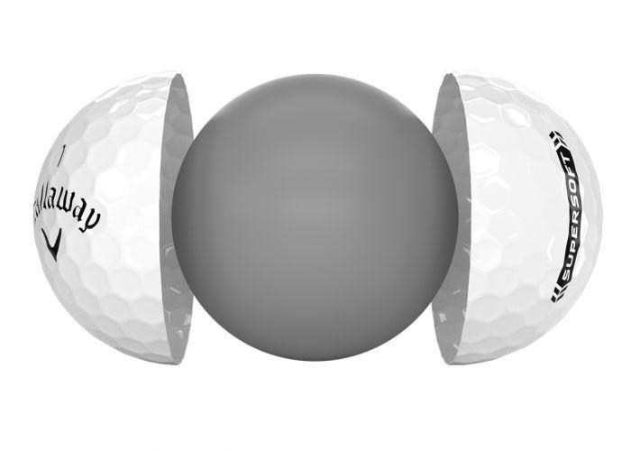 Caja de 12 pelotas de golf Callaway Supersoft blancas