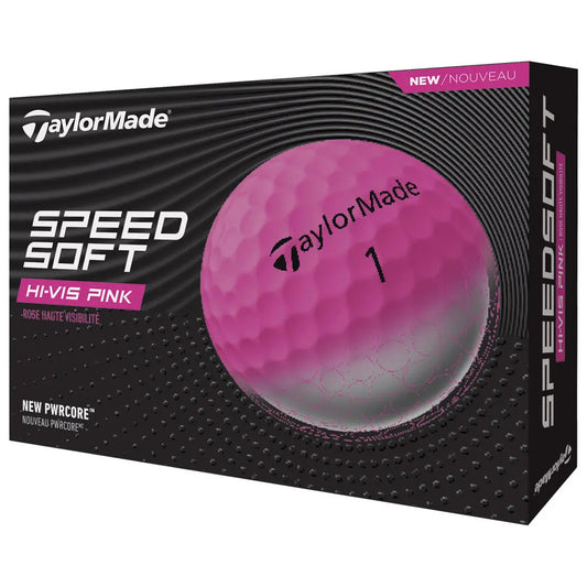 Boite de 12 balles de golf Taylormade SpeedSoft Roses