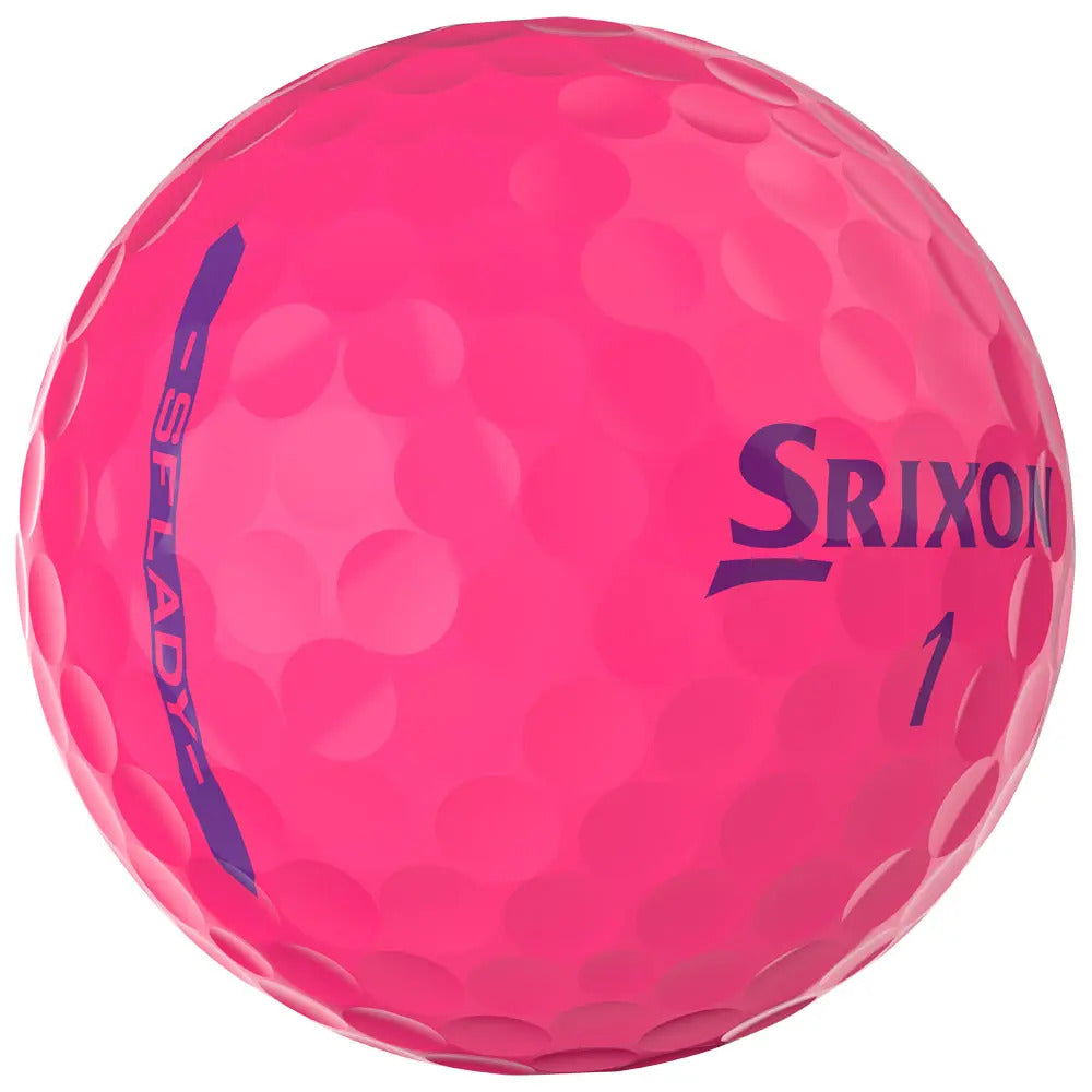 Box of 12 Srixon Soft Feel Ladies Rose Passion Golf Balls
