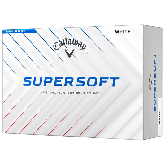 Caja de 12 pelotas de golf Callaway Supersoft blancas