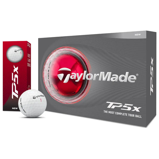 Boite de 12 Balles de Golf TaylorMade TP5 X Blanches