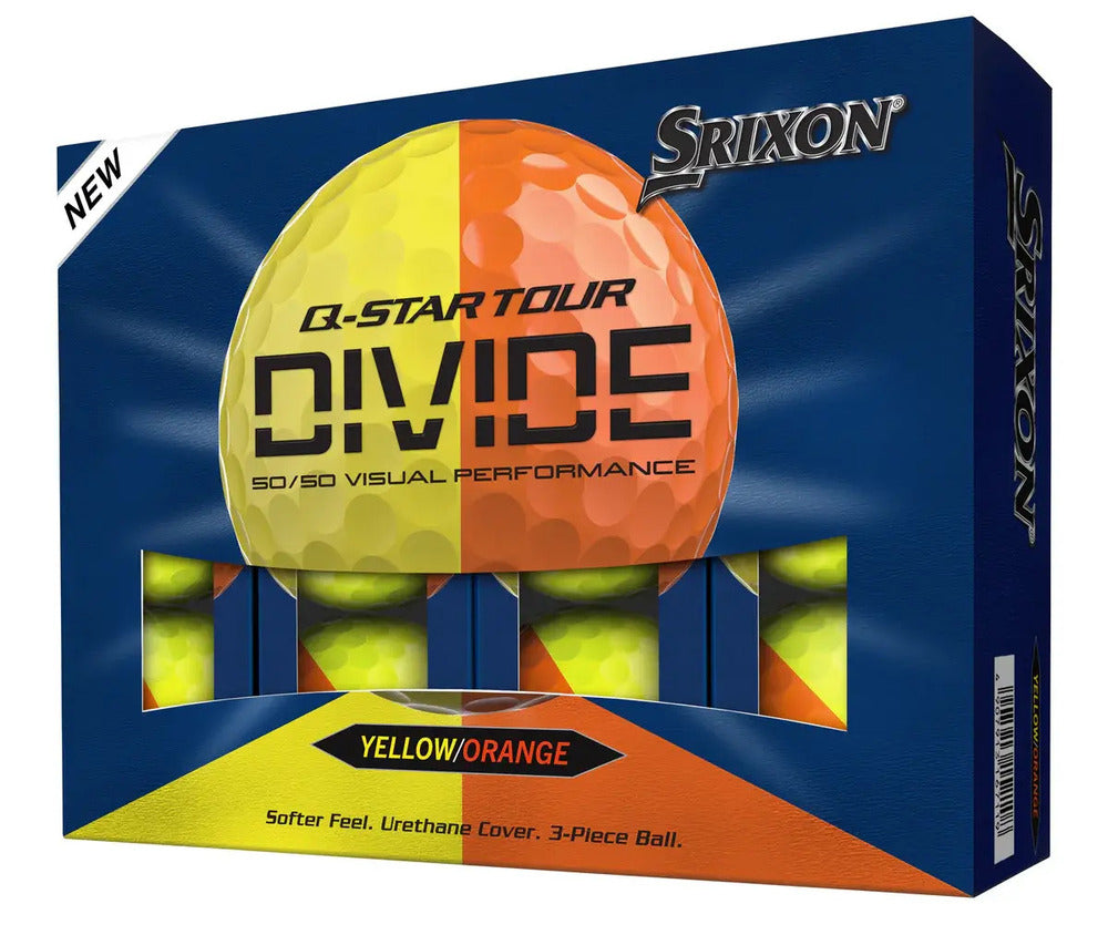 Box of 12 Srixon Q-Star Tour DIVIDE Golf Balls New