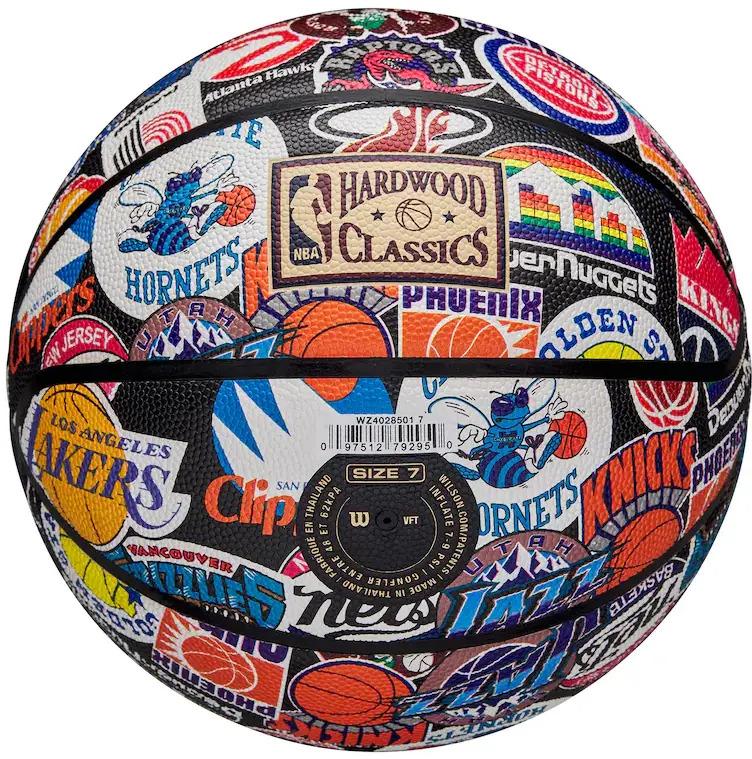 Baloncesto retro del equipo Wilson NBA