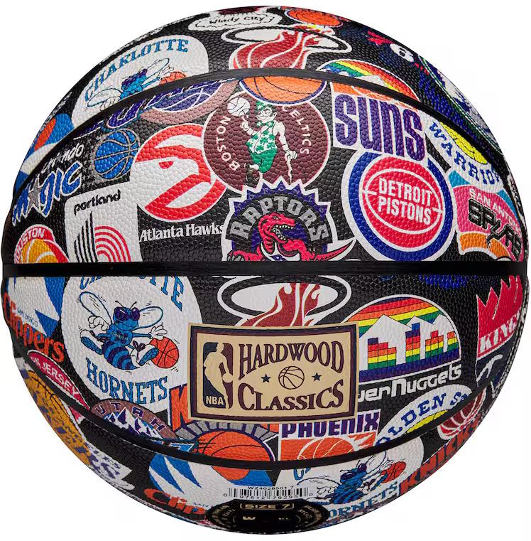 Baloncesto retro del equipo Wilson NBA